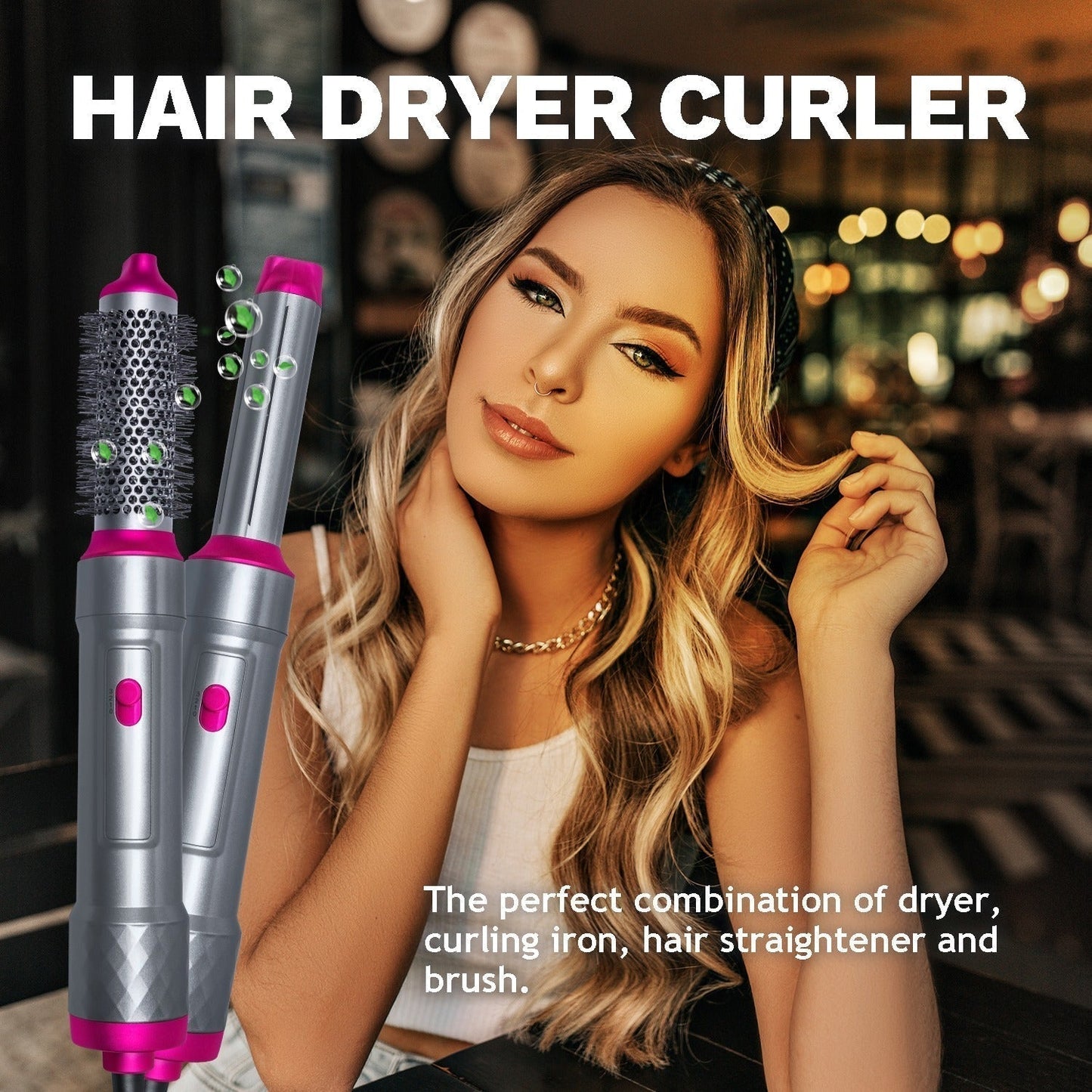 5 in 1 Curly Airstyler - (1 Year Warranty)